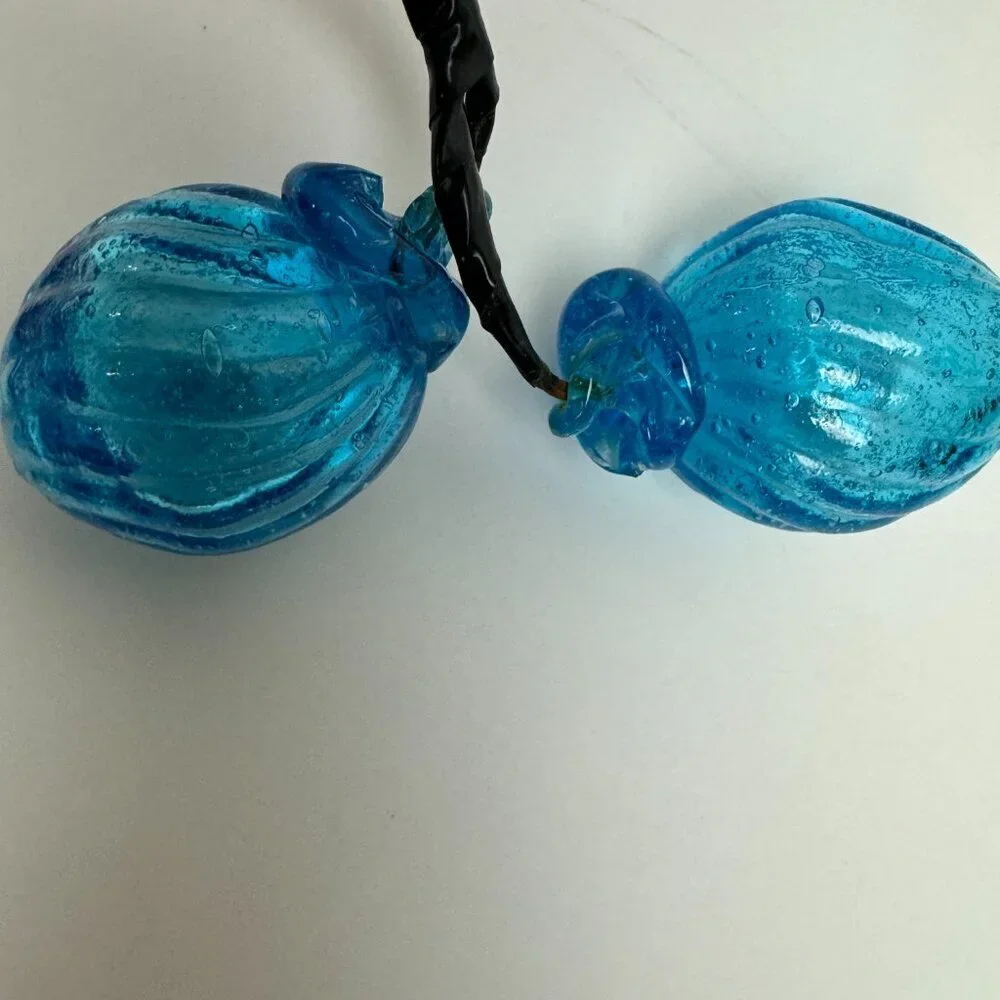 RARE Vintage ART Blue Glass 